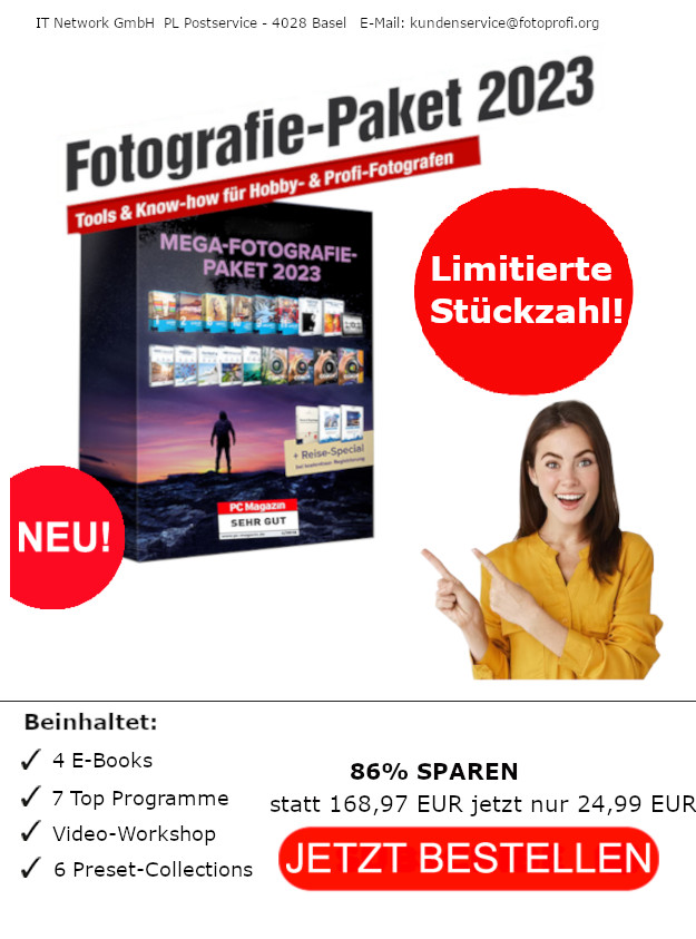 86% SPAREN! - Mega-Fotografie-Paket Tools & Know-how für Hobby- und Profi-Fotografen